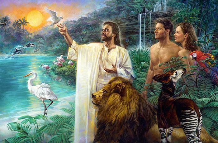 The First Sabbath in Eden (5x7)