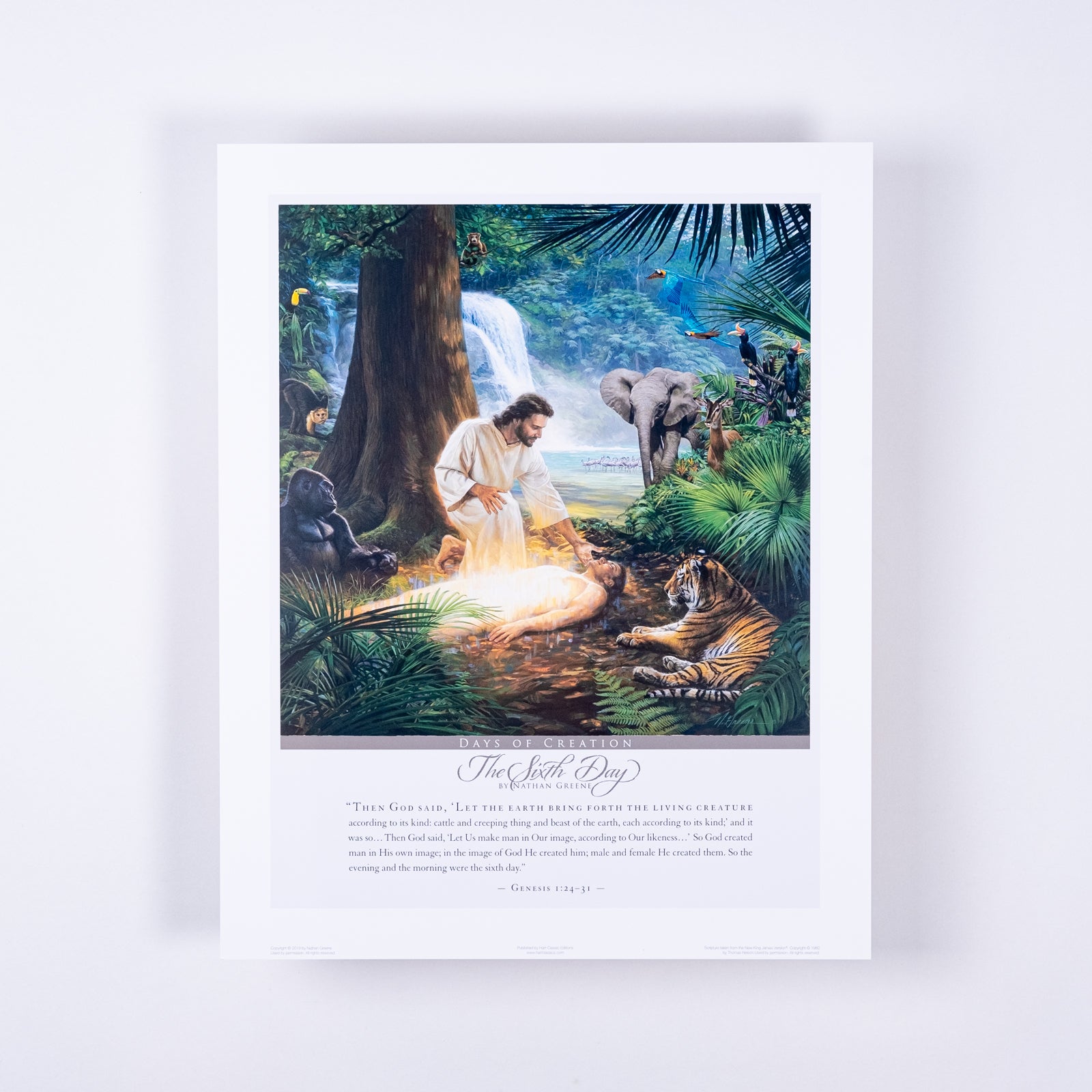 Days of Creation 06 – The Sixth Day (16x20) – Nathan Greene Art
